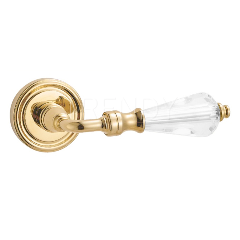 Light Luxury Style with Crystal Decorative Hardware Factory Supplier Zinc Alloy Door Handle (Z6247-ZR39)