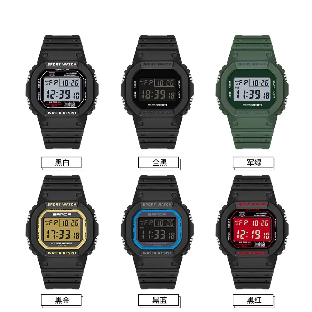 Promotional Gift PU Children Watches Luminous LED Light Kids Boys&Girls Watches