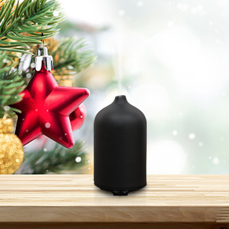 Ceramic Ultrasonic Humidifier Nice Look Black Aroma Diffuser