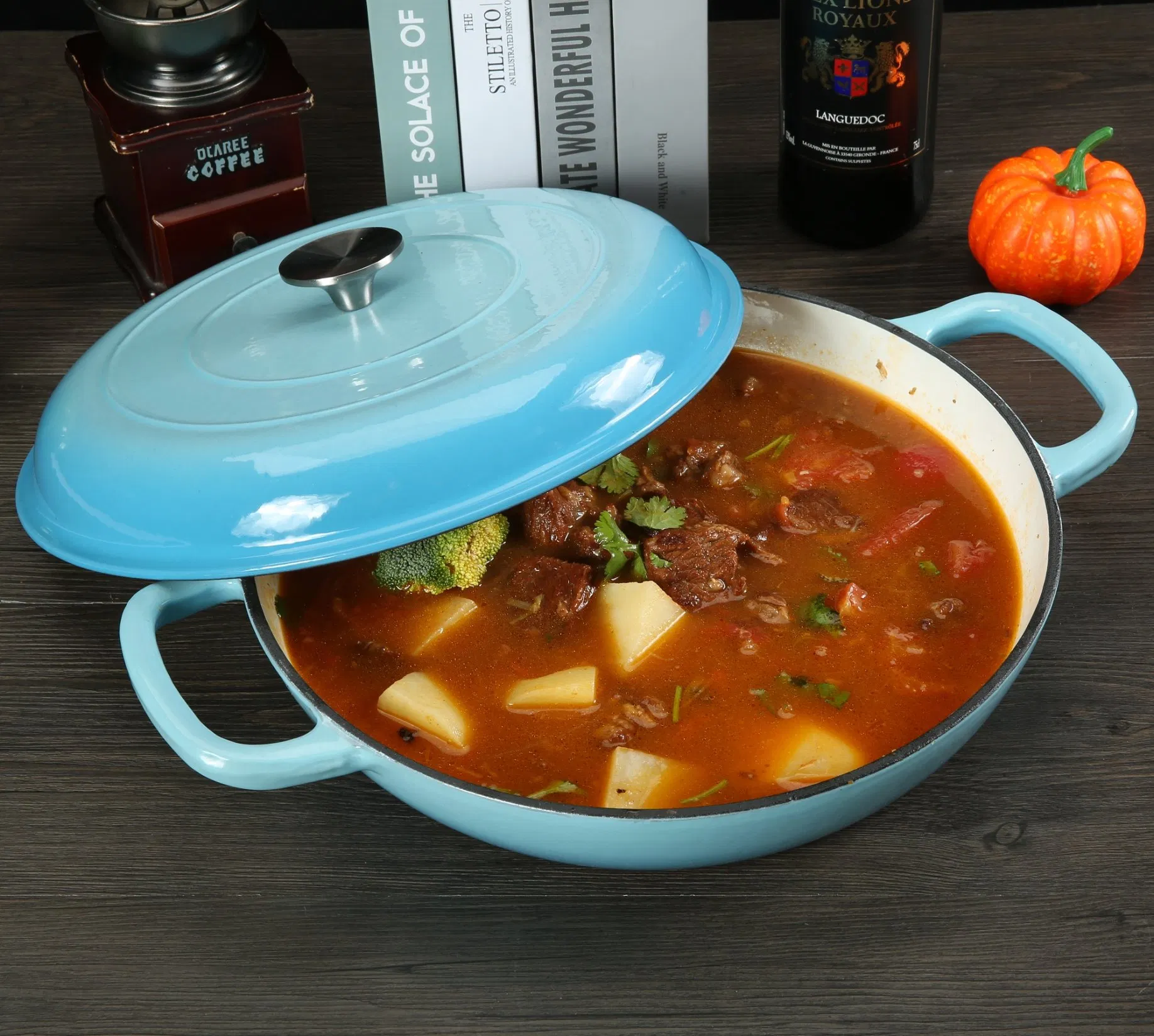 Чугунная жаровня Cookwin 3.8 л, эмалированная