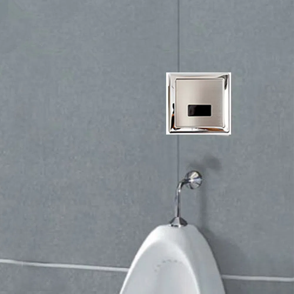 Concealed Sensor Toilet Flusher AC DC Brass Body Faucet Toilet Valve