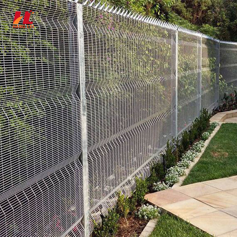 Clear View Galvanized 358 Security Mesh Fence for Visual Surveillance and Intrusion Prevention in Commercial Industrial and Institutional Applications