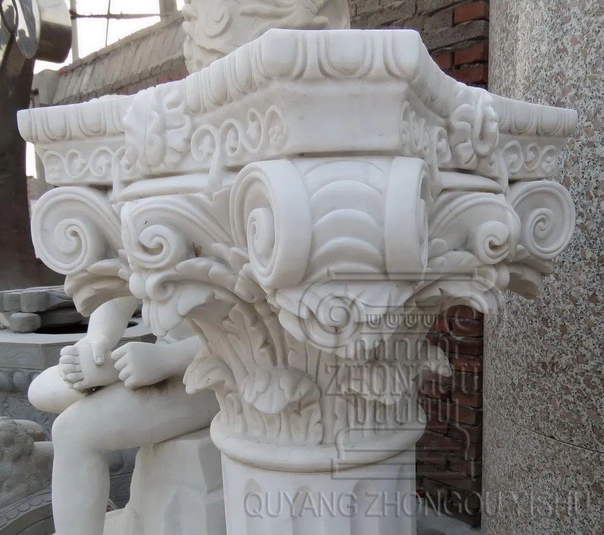 Marble Granite Elegant Architectural Home Decoration Column