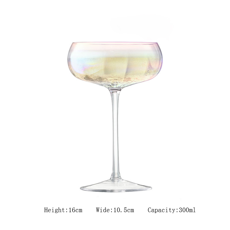 Pearlescent Mabei Pearl Excellent Design Goblet Crystal Glass Decanter and Goblet