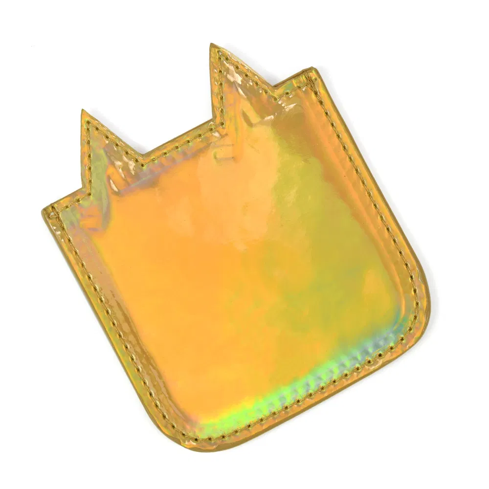 Round Cartoon Pocket Hand Mirror with All Kinds of Laser Bag