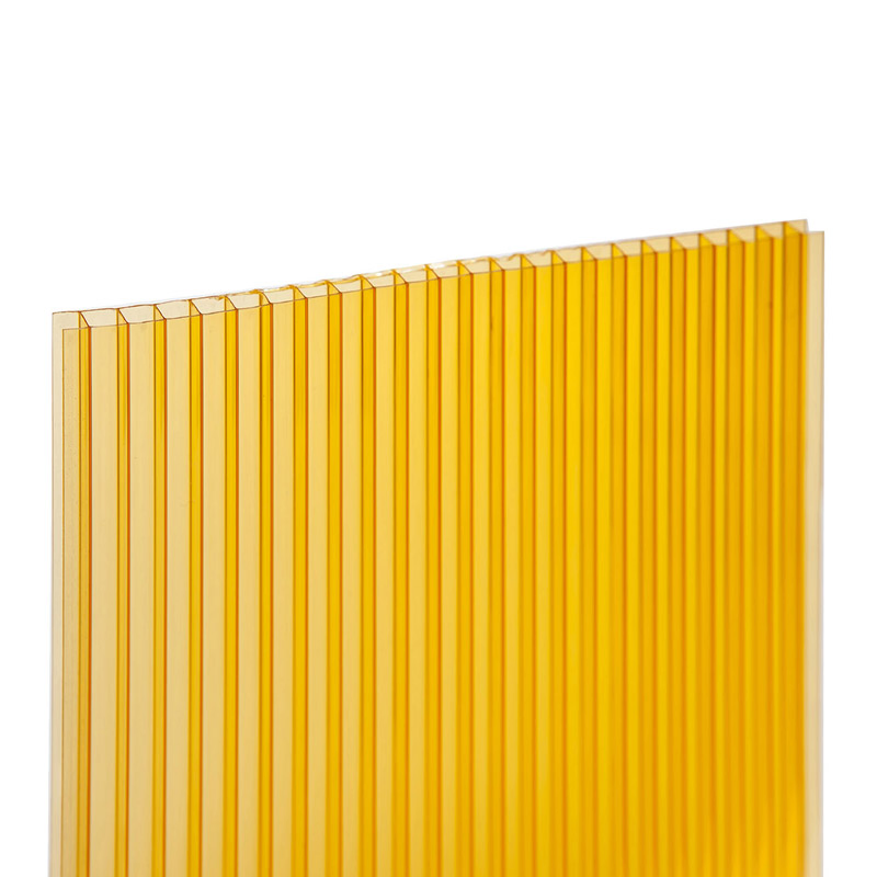 Orange 4mm/6mm/8mm/10mm Twin-Wall Frosted Polycarbonate Sheet