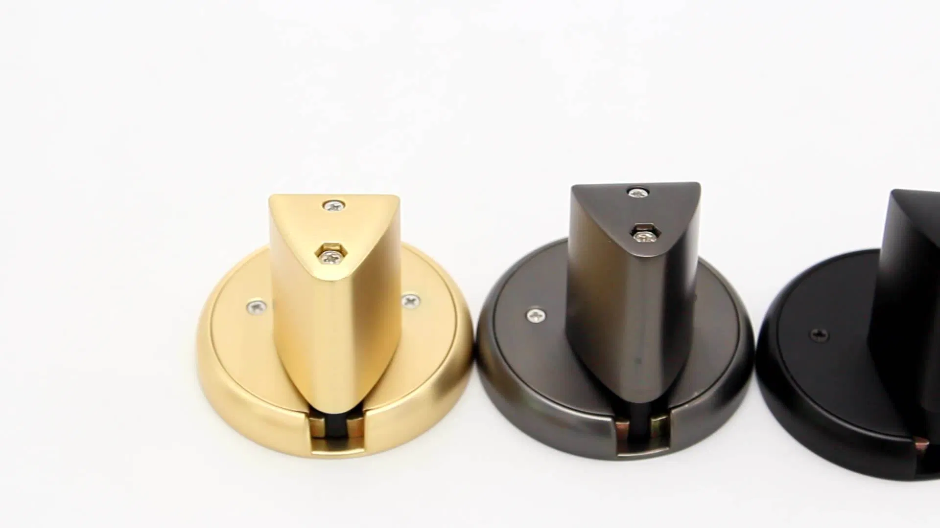 Hidden Matt Black Decorative Mechanical Non-Magnetic Push Type Door Suction Door Stopper