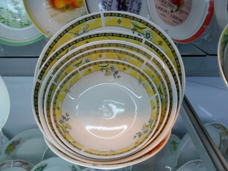 Rice Pasta Fuirt Plate Size 6"-12" Round Decal Porcelain Ceramic Tableware