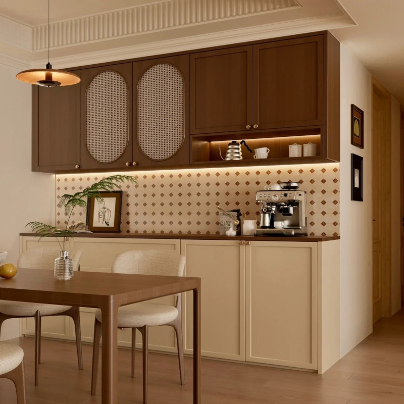 Premium Solid Wood Cabinet with Elegant Finish and Ample Storage Space