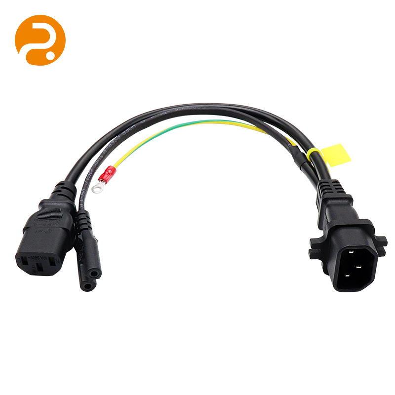 Кабель IEC320 C14-C13+C7, 0.25м