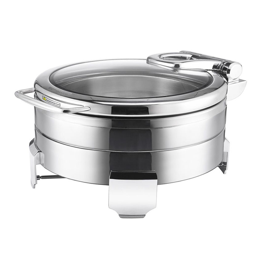 Restaurant Chafing Dish Round Food Warmer with Lid Chaffing Dish Buffet Food Warmer
