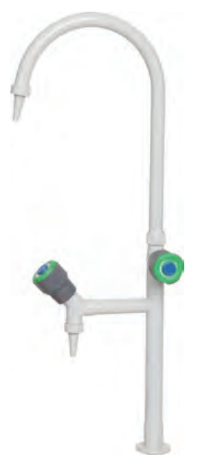 Лабораторный кран смеситель горячей и холодной воды