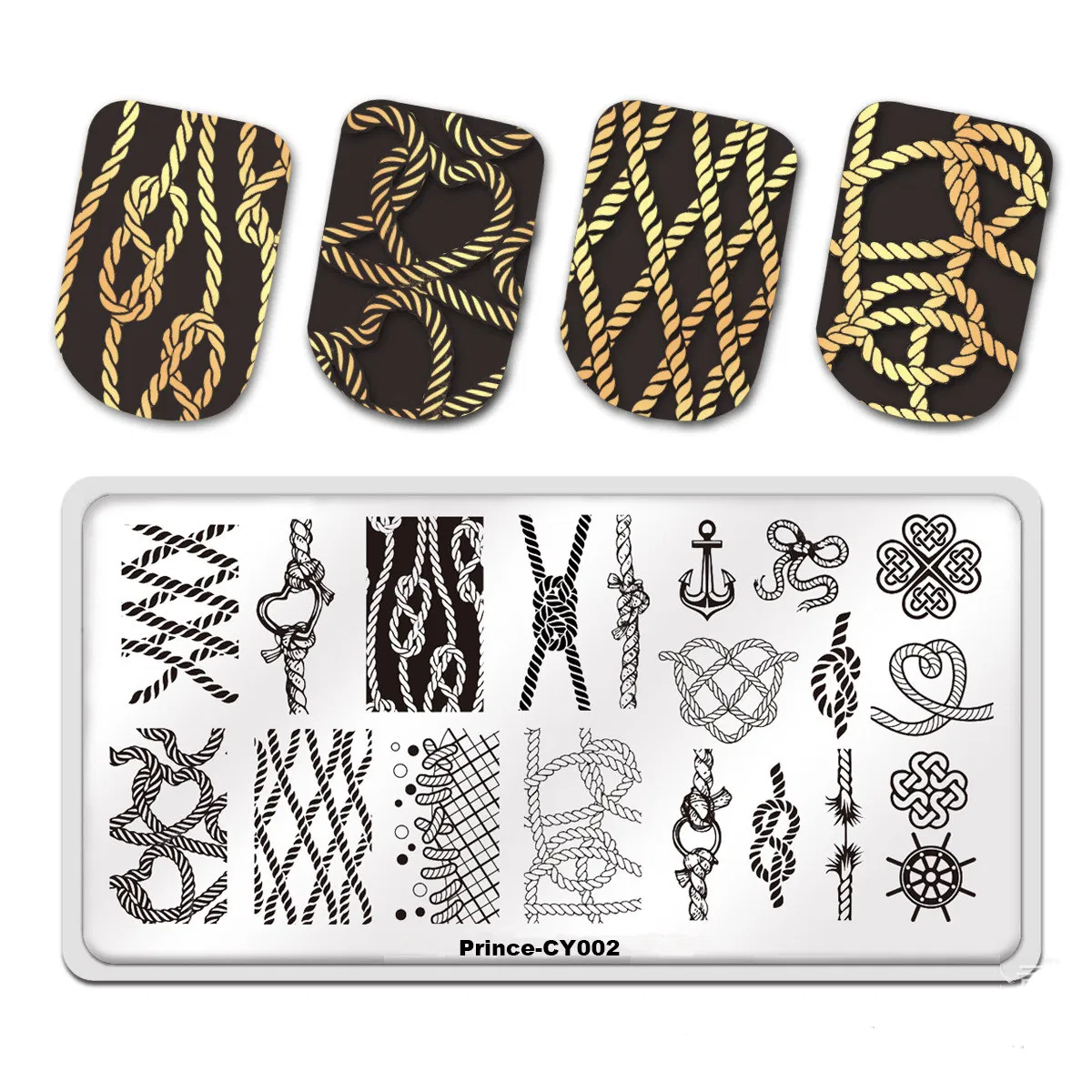 Wholesale Metal Nail Art Stamping Plates Template Polish Stamp Plate