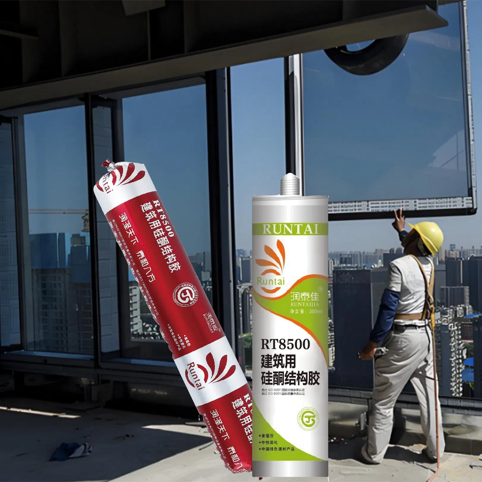 Runtai Customizable Silicone Strong Adhesion Weather Resistant Seal for Curtain Walls