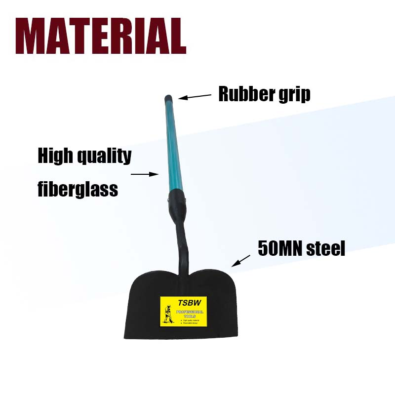 Long Fiberglass Handle Steel Garden Farming Digging Weeding Agricultural Hoe