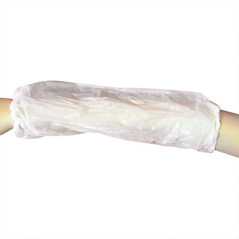 Disposable Waterproof Protective Plastic Arm/Cuff Covers for Beauty Salon, House Cleaning, Hotel, Restaurant (Green)