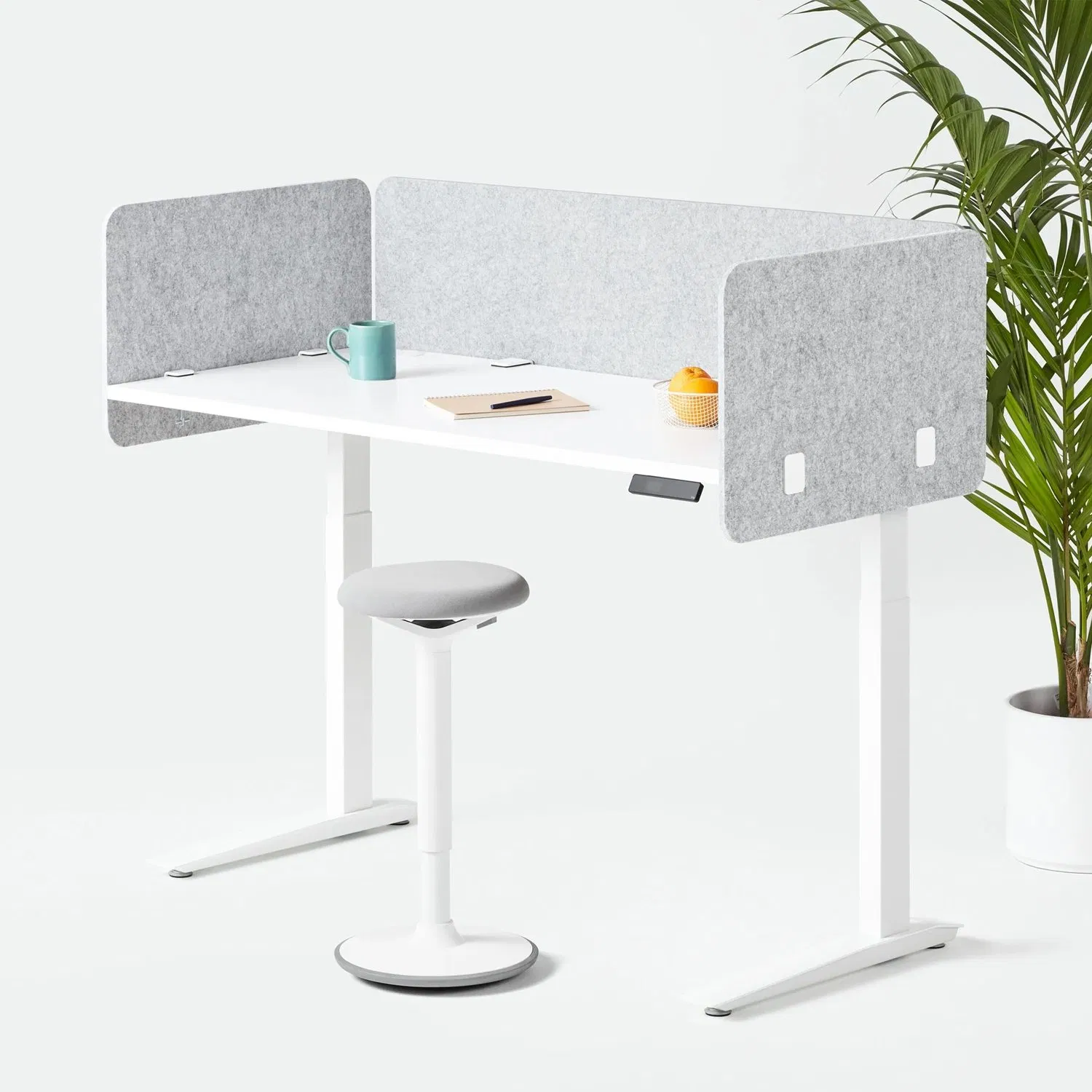 Anti-Noise Polyester Acoustic Panels Soundproof Pet Acoustic Privacy Shields Table Screen Partition Office