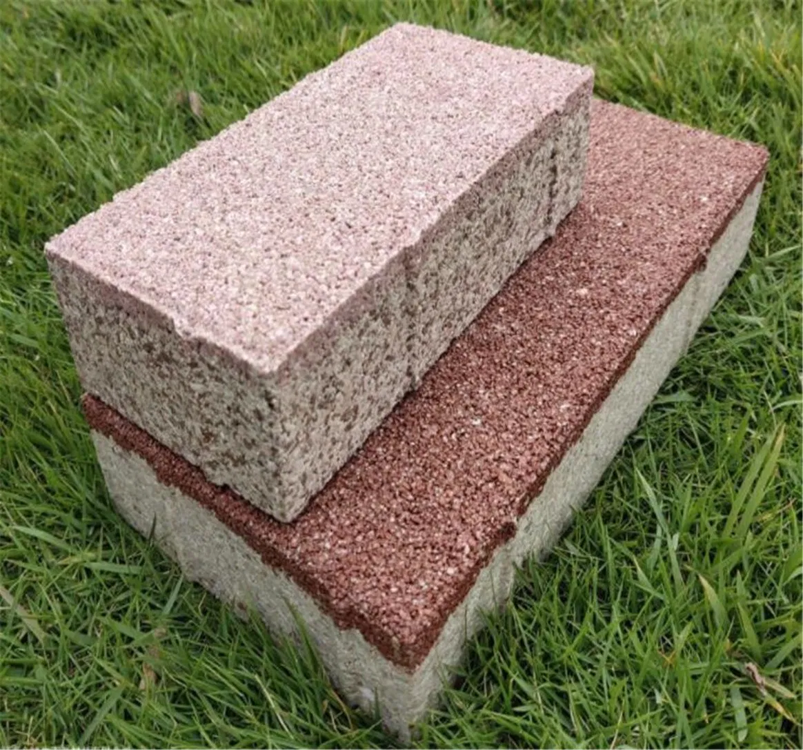 Water Permeable Ceramic Brick for Exterior Use High Compressive Strength Free Sample