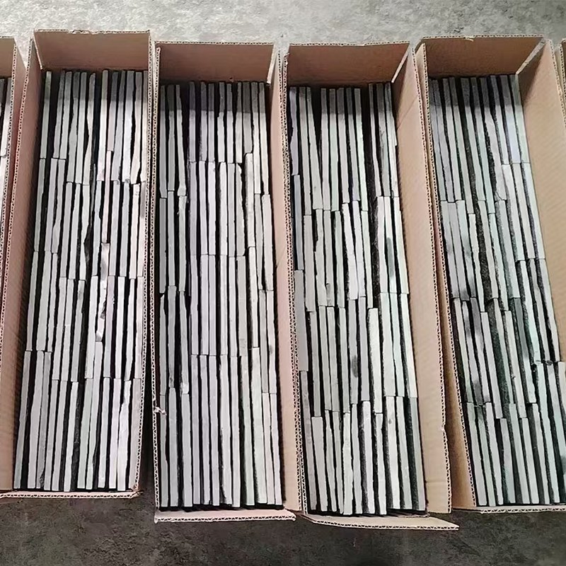 Black Slate Tile Culture Stone Venners Sinotopstone Decoration Stacked Ledge Panel