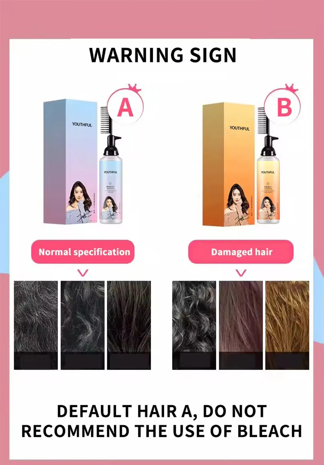 Natural Herbal Soft Long Hair Ammonia Free Hair Straight Cream