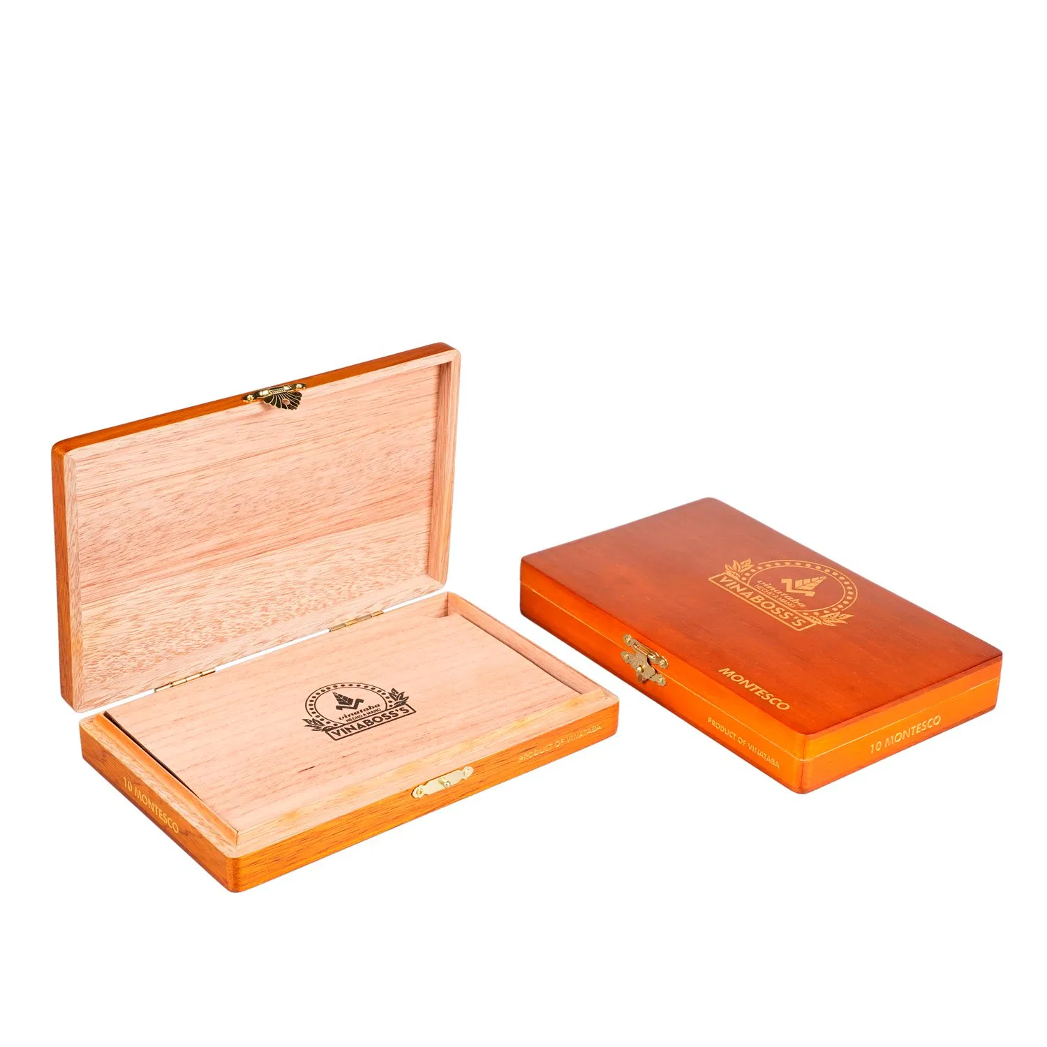 Wholesales Cigarette Solid Wood Cigar Box Custom Wooden Packing Box for Humidors