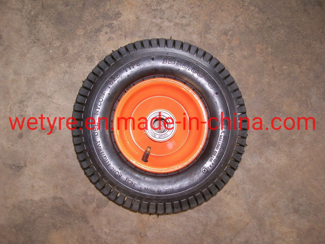 High Quality Good Price Durable Heat Resisting Pneumatic Rubber Wheel for Wheelbarrow (5.00-6)