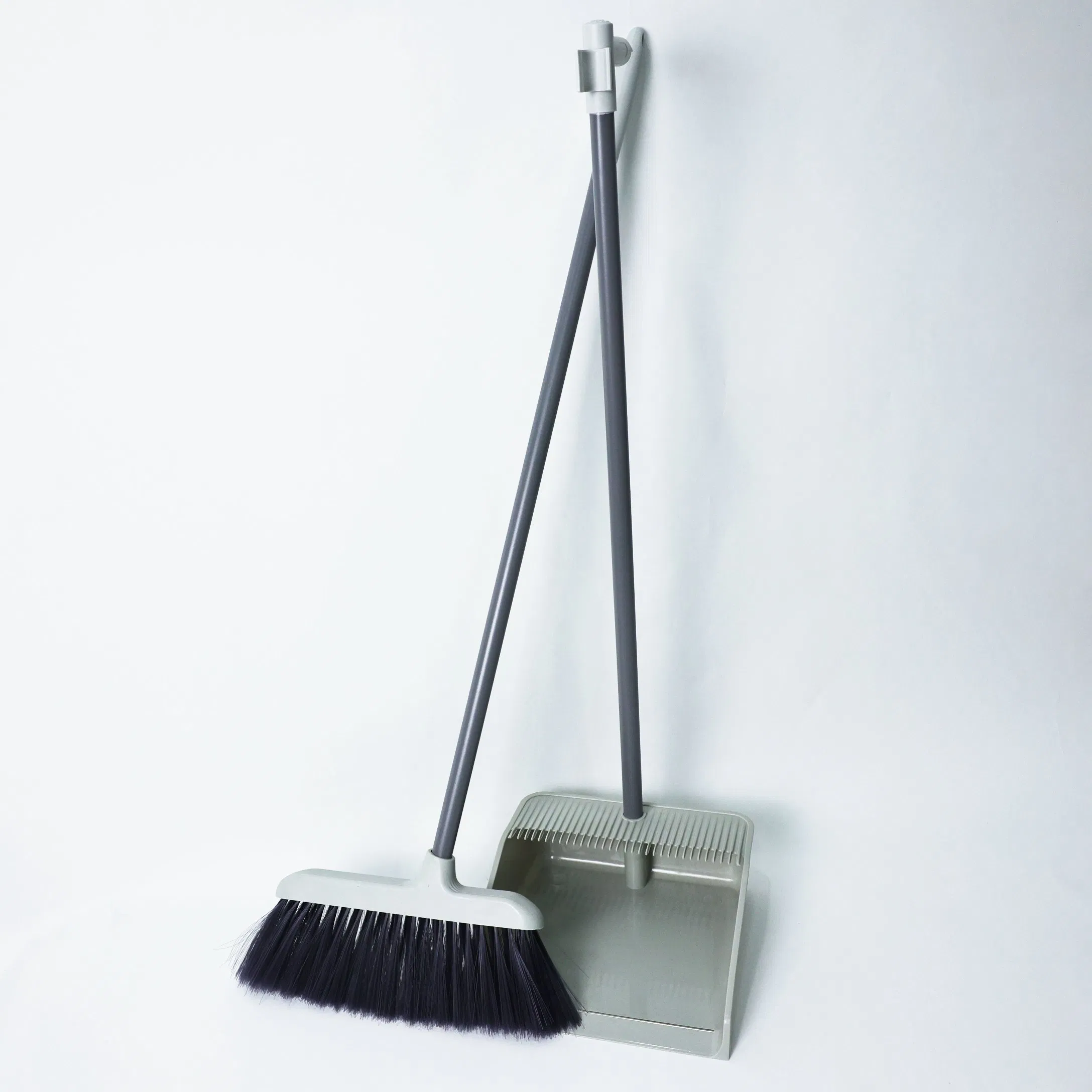 Household Cleaning Broom and Dustpan Set Soft Pet Bristle Dustpan Broom