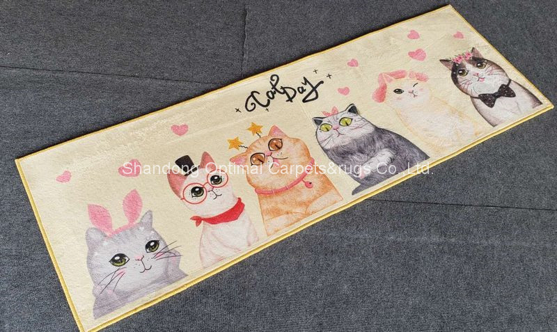 50cmx150cm Kitchen Printing Mat/Rugs with Anti-Slip Backing