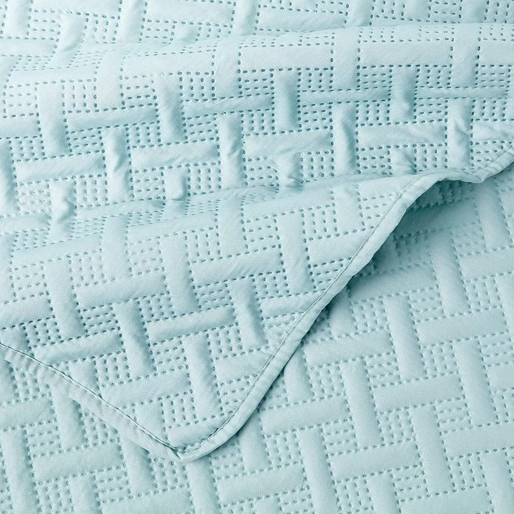 Ultra Soft Reversible Lightweight Cool Breathable Coverlet Bedspread Machine Washable