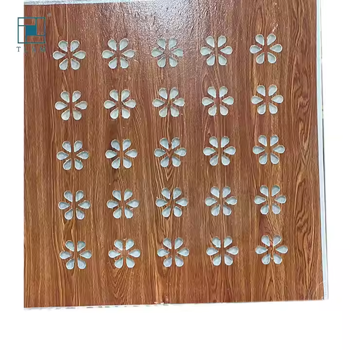 PVC Gypsum Board Ceiling Accessories Modern Laminated Perforated Gypsum Drywall Ceiling Tiles for Commerical and Dly Home