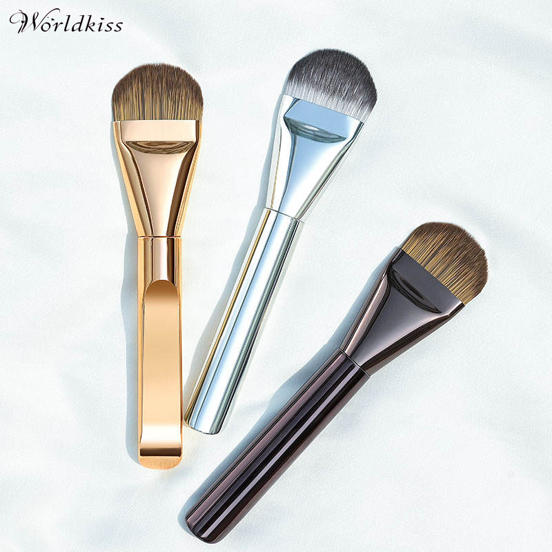 Applicator Brush Synthetic Hair Metal Handle High Quality Bristles Colorful Makeup Brush