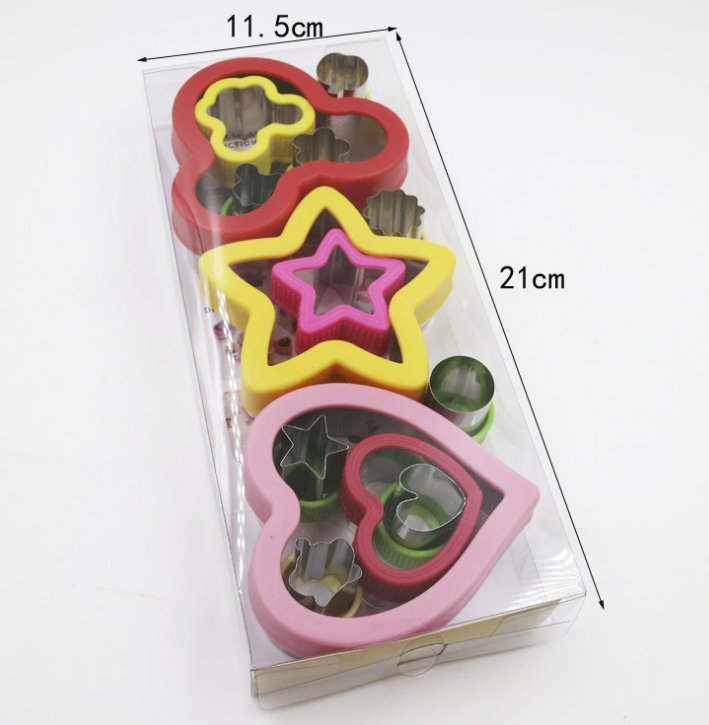 Aohea Sandwich Cutter and Sealer Cookie Cutter for Vegetables Fruits Bread Mold for Kids