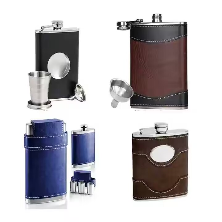 Low Price Leak Proof Stainless Steel Liquor Whiskey Vodka Black Gold Silver 4oz 5oz 6oz 7oz 8oz Alcohol Hip Flask for Bar Party Camping