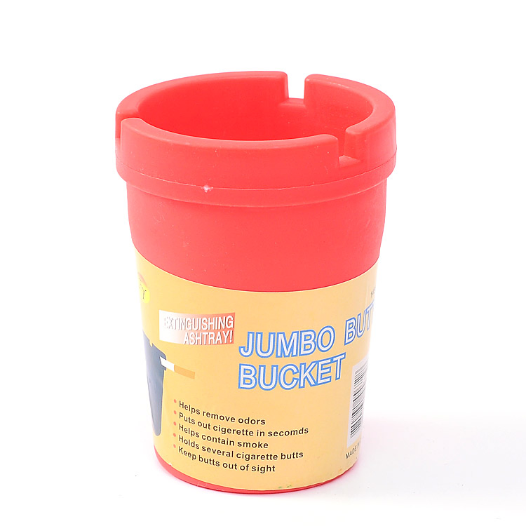 Wholesale Custom Promotional Portable Plastic Car Ashtray with LED Lighter