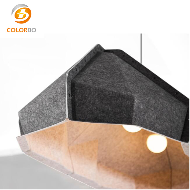 The Adornment of The Diamond Shape New Environmental Protection Material of Polyester Fiber Lampshade