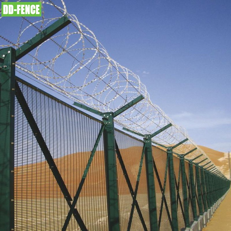 Factory Price High Security Razor Barbed Wire Anti Climb Airport Fence Anti-Theft Guardrail Fencing Netting with CE Certificate
