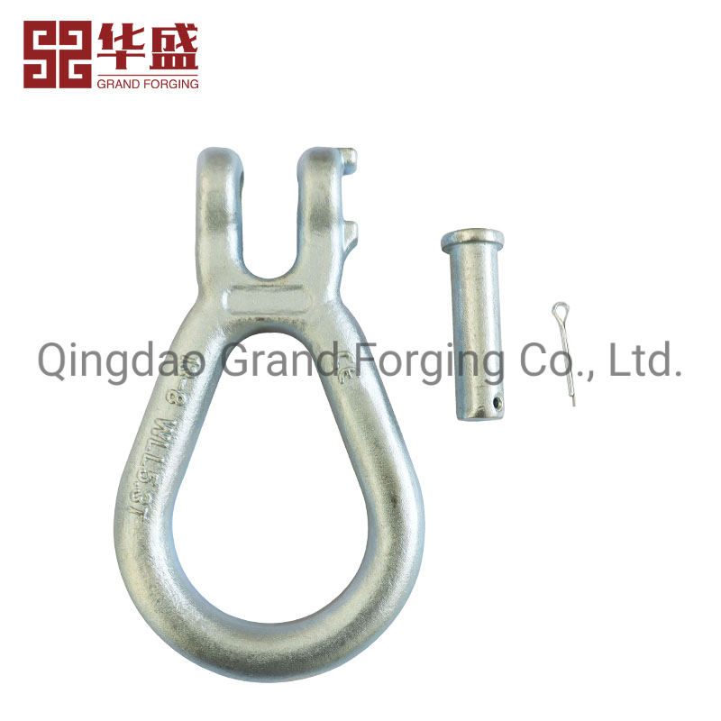 Hot Forging Galvanized Forged Steel 13-8′ ′ 10-8′ ′ 7/8-8′ ′ Clevis Pear Shape Link
