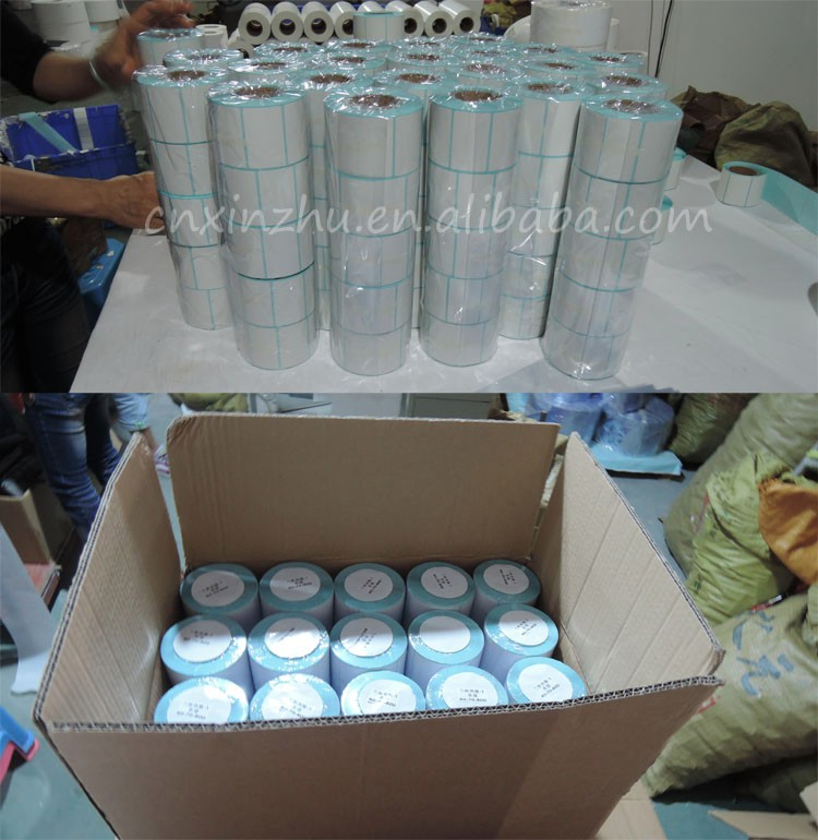Thermal Printer Labels Stickers Self Adhesive Rolls Paper for Price Tags with Barcode Sticker Packaging Label Supply Southeast Asia Blank Label 100X100mm100X150