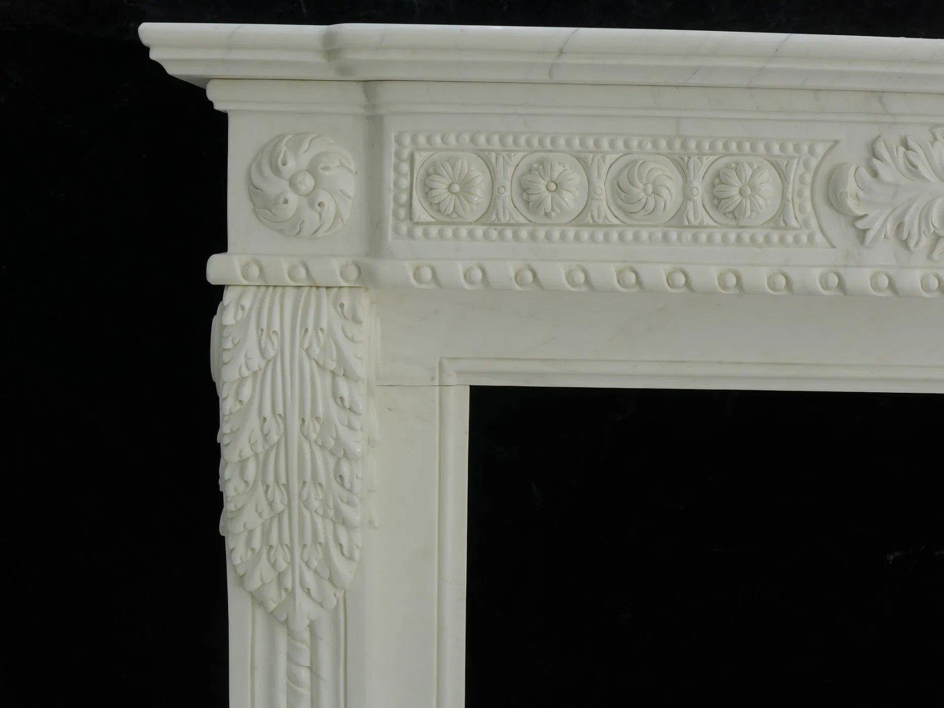 Quality White Marble Mantel Fireplace