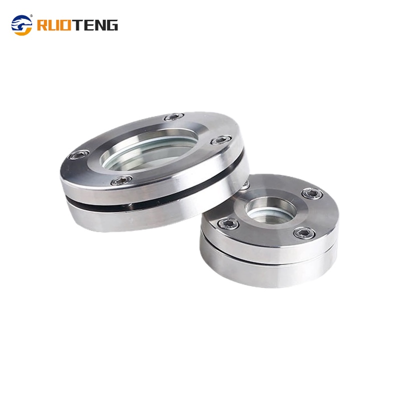 [Ruoteng] DN50 Stainless Steel 304/316L Oil Tank Cover Plate Fluid Flow Observe Sanitary Flange Sight Glass