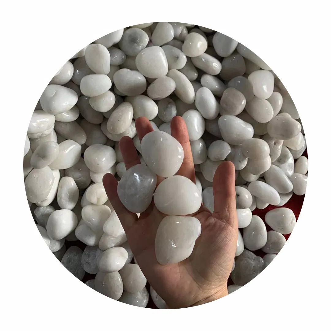 Newstar Colors Natural Washed Pebble Stone Beach Cobbles Natural Landscape Railway Paving and Aquarium Decor Cobbles Pebbles