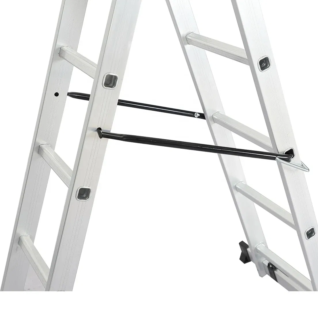2X6/7 Step with Platform Aluminum Telescopic Ladder Scaffolding Step Ladder with Platform