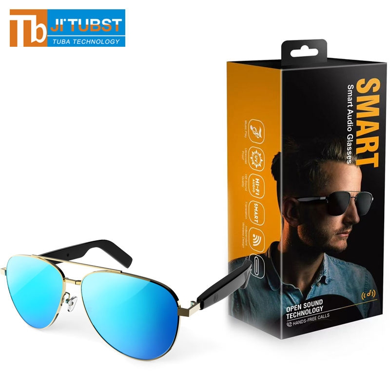 Customized Logo Touch Wireless Earphones IP67 Waterproof Smart Audio Glasses