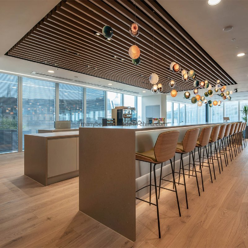 Wood Color Hot Sales Aluminum Baffle Ceiling with Thermal Insulation
