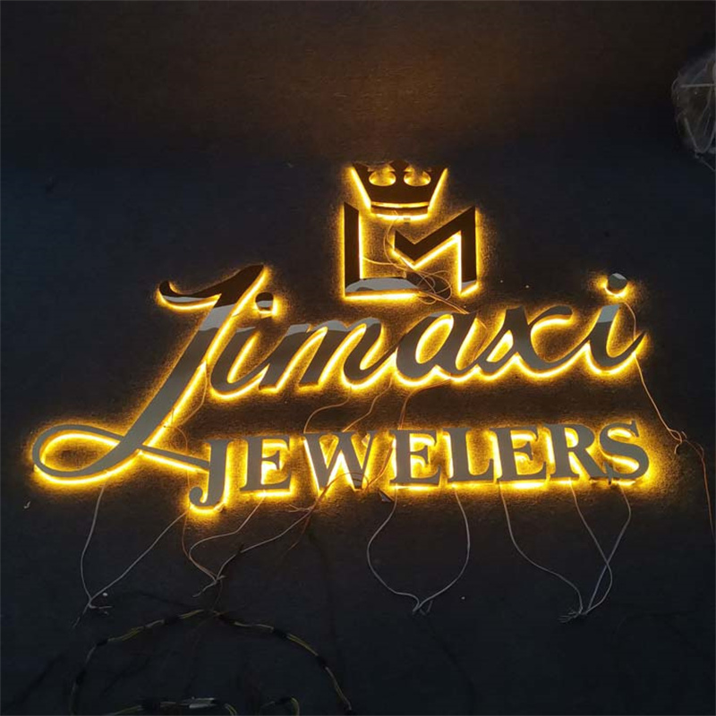 3D Frontlit Stainless Steel Metal Channel Letters for Sale LED Custom Channel