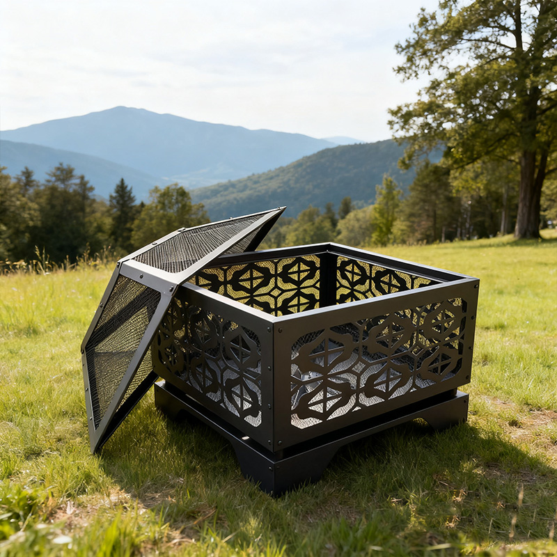 Outdoor Fire Pit, High-Quality Outdoor Wood-Burning Fire Pit for Multi-Person Gatherings