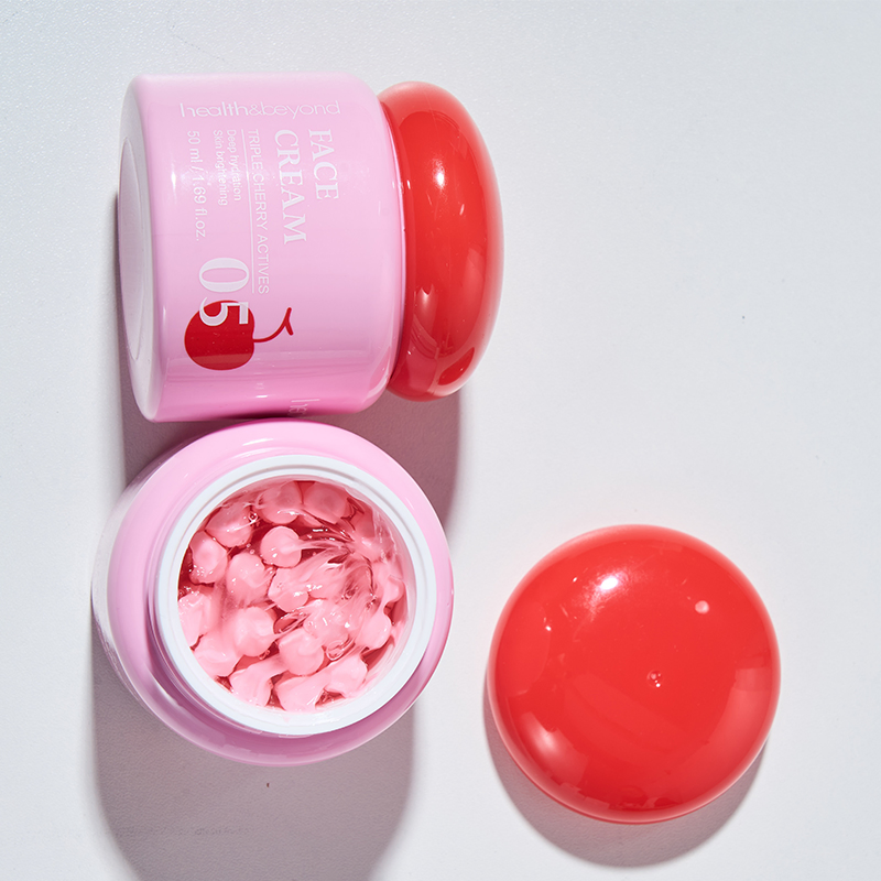 Private Label Gift Kits Skin Care 50ml Cherry Hydrating Face Cream