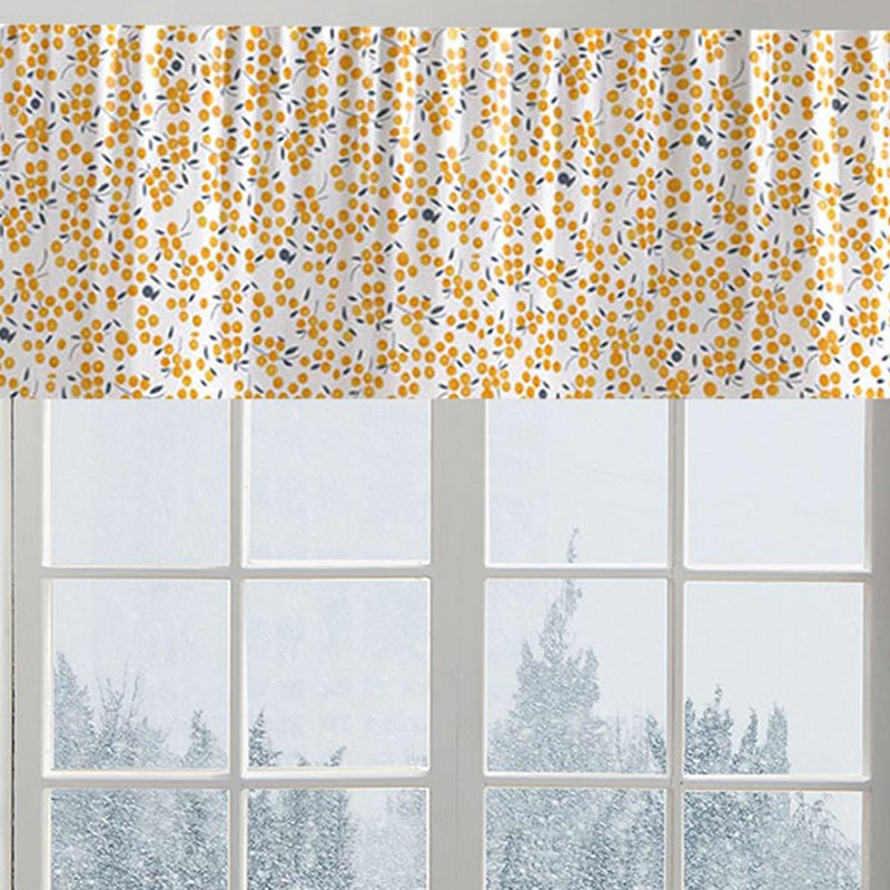 Printed Summer Style Windows Half-Cover The Door Frames, of The Kitchen, Living Room and Bedroom Drapses and Curtains