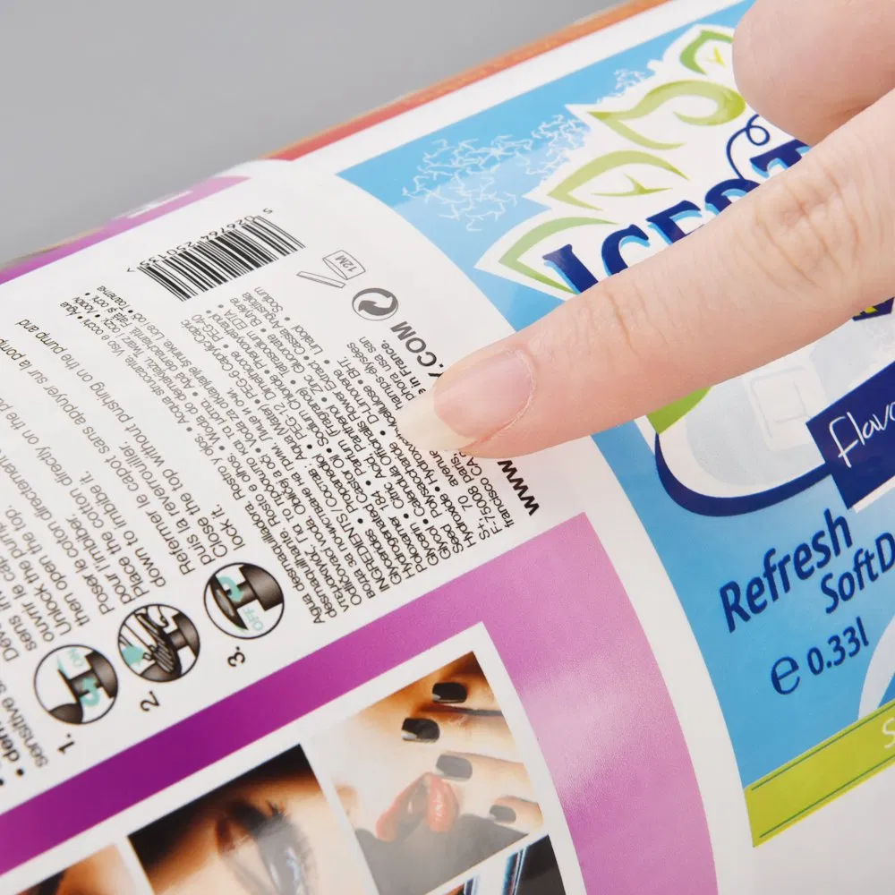 Glossy White BOPP Roll for UV Inkjet Cosmetic Jar Label