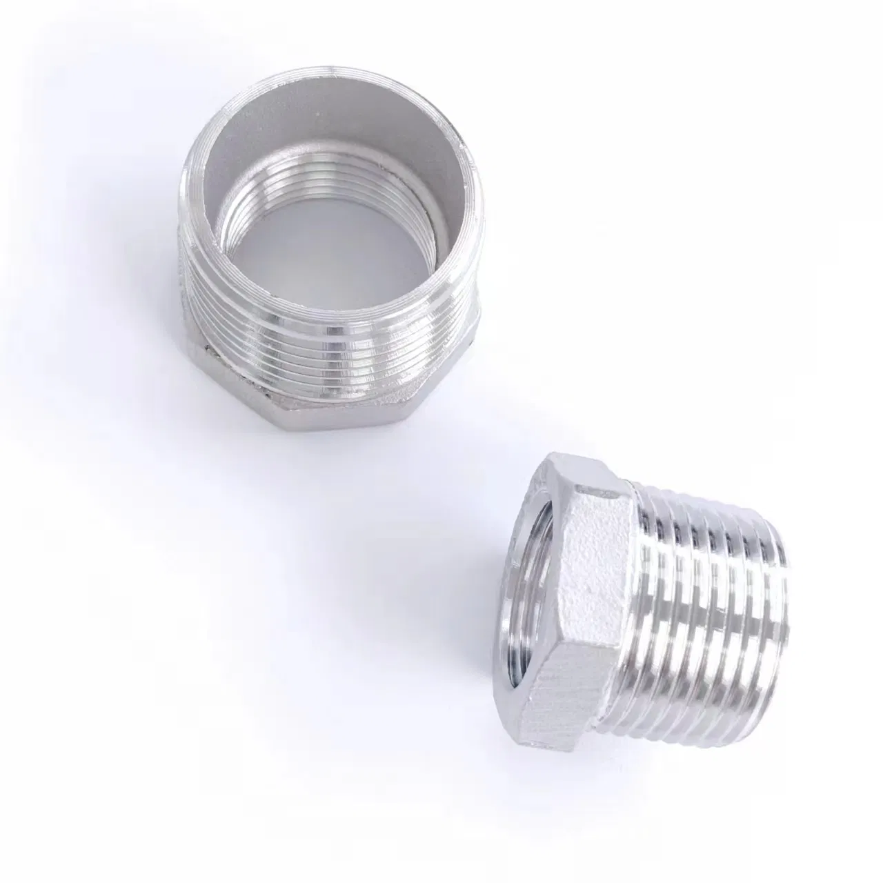 Factory Straight Hair 304 Stainless Steel 2 Inches Hexagon Bushing